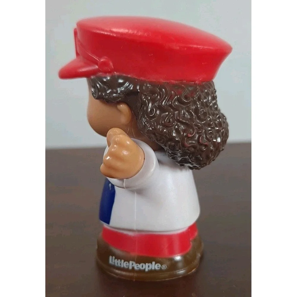 Fisher‎ Price Little People Girl Brown Curly Hair Train Conductor Choo-Choo Zoo